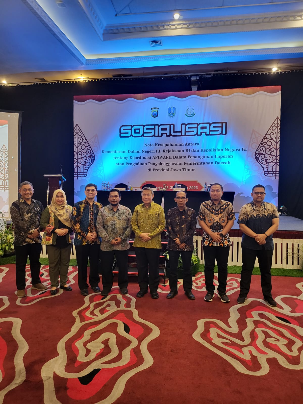 Sosialisasi Nota Kesepahaman antara Kementerian Dalam Negeri RI dan Kejaksaan RI serta Kepolisian Negara RI tentang Koordinasi APIP APH dalam Penanganan Laporan Pengaduan